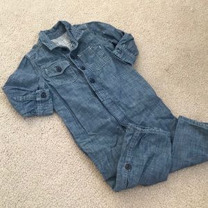 Gap chambray one-piece